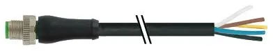Produktfoto 1 von Murrelektronik Limited L-Coded, 5-polig Netzkabel, M12, Gerade Stecker / Nicht abgeschlossen, Länge 5 m
