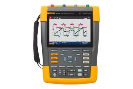 Produktfoto 1 von Fluke ScopeMeter III Speicher tragbar Oszilloskop 200 MHz 4-Kanal, DKD/DAkkS-kalibriert