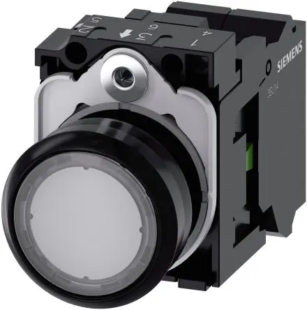 Produktfoto 1 von Siemens SIRIUS ACT 3SU11 Druckschalter Beleuchtet Trennplatte Ø 22 mm, SPST lichtdurchlässig, IP66, IP67, IP69K