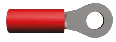 Produktfoto 1 von TE Connectivity PIDG Ringkabelschuh, Isoliert 22 AWG, Nylon, Rot, 16 AWG max.AWG, aussen ø 6.35 mm, innen ø 3.68 mm,