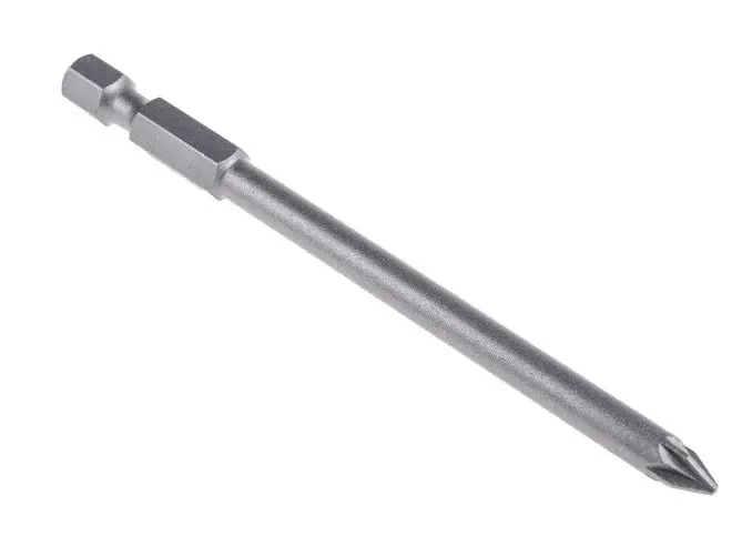 Produktfoto 1 von RS PRO 1/4 in 2 Biteinsatz, Phillips, aus CrMo-Stahl, 50-teilig, 90 mm