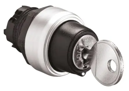 Produktfoto 1 von Lovato Platinum Schlüsselschalterkopf 22 mm 2 Positionen 455 Rastend IP66, IP67, IP69K