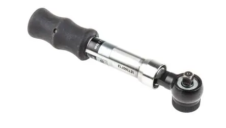 Produktfoto 1 von RS PRO 1/4 in Knick-Drehmomentschlüssel Vierkant 0.2 To 2 Nm, Länge 105mm, ±6 %, ISO-kalibriert