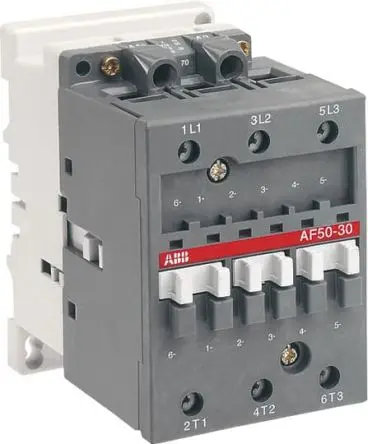 Produktfoto 1 von ABB AF50 Schütz 20V, 60 V-Spule, 3-polig, 690V / 100 A 20V, 60 V 22 kW 3 Schließer Motorsteuerung 0-Hilfskontakte