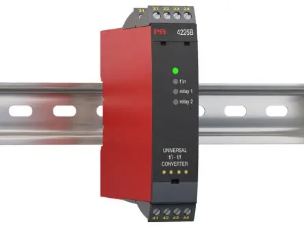 Produktfoto 1 von PR Electronics Serie Universal f/I-f/f converter Frequenz-/Stromwandler 21.6 V ac, 253 V ac, 19.2V dc, 300 V dc, Strom,