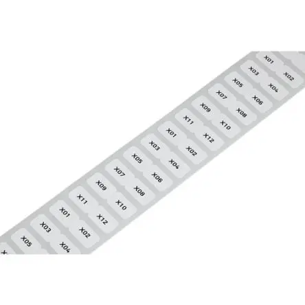 Produktfoto 1 von WAGO Klebend Etikettenblatt Drucker für Warm, Weiß 3000 pro Paket Stück, L. 15 mm B. 9mm
