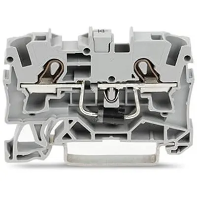 Produktfoto 1 von WAGO TOPJOB S Bauteil-Anschlussklemmenblock 1 Grau, 4mm², 250V Einsteck-Anschluss
