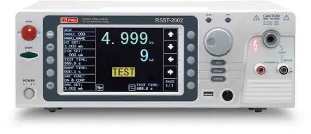 Produktfoto 1 von RS PRO RSST-2003 Isolationsprüfer 50 V, 40mA, 5000 V dc Isolationsprüfer CAT I, DKD/DAkkS-kalibriert