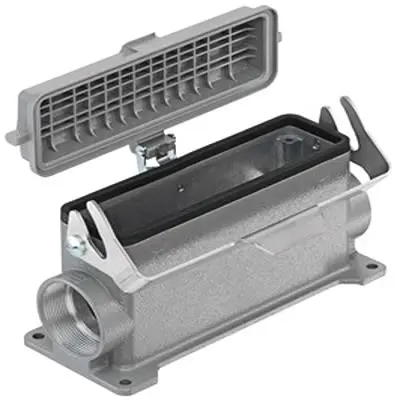 Produktfoto 1 von HARTING Han B Oberflächenmontiertes Gehäuse Einhebel 1, Oberfläche L32B Oberflächenmontiertes Gehäuse, IP65