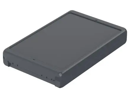 Produktfoto 1 von Bopla Bocube; Universalgehäuse; Polycarbonat; Graphitgrau, Grau Geflanscht IP66, IP68 Breite 170 mm Höhe 40 mm Länge 271