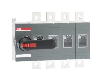 Produktfoto 1 von ABB OT Trennschalter Basis 0A Schwarz IP65