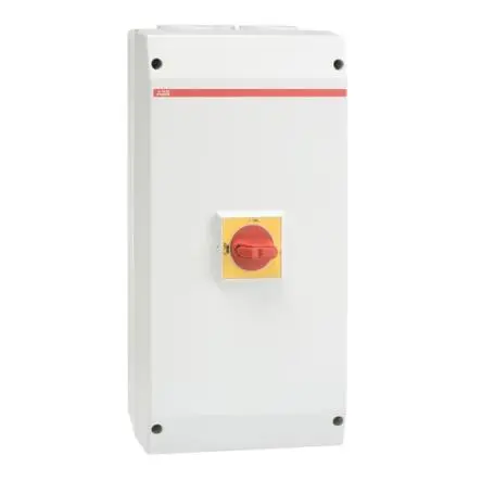 Produktfoto 1 von ABB OTP Trennschalter 3-polig Schraubanschlussklemme, Schraubanschlussklemme 125A 45 kW Rot, Gelb IP65