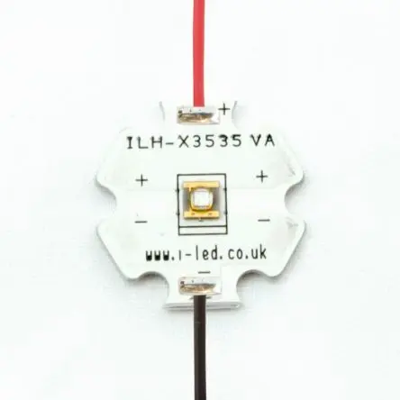 Produktfoto 1 von Intelligent LED Solutions Oberfläche 1-fach UV-LED UV B 290 nm / 40 mW, Kuppelförmig 60 ° 2 Pin