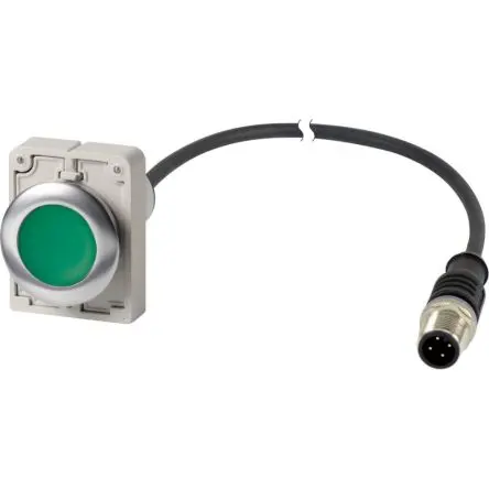 Eaton C30C Druckschalter Grün wartungsfrei Kabel Ø 30.5 mm, 1 Schließer / 4A 800 V ac, IP67, IP69K