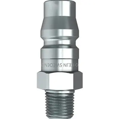 Produktfoto 1 von CEJN Nippel, Stahl zinkplattiert R 3/8 in Stecker, ISO