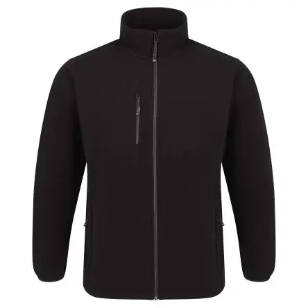 Orn 3100R Herren Fleecejacke, Recycelter Polyester Schwarz, Größe L