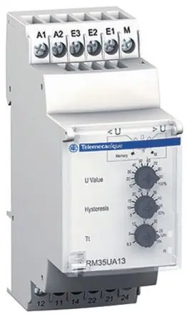 Produktfoto 1 von Schneider Electric Harmony Control Überwachungsrelais, 2-poliger Umschalter DIN-Hutschiene