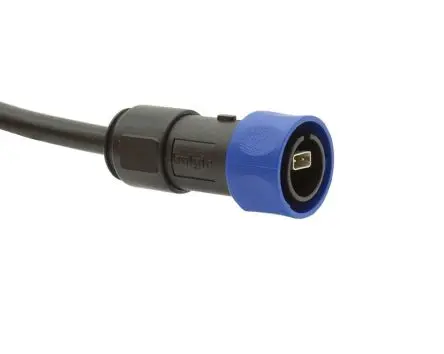 Produktfoto 1 von Bulgin SPE 4000 Ethernet-Kabel, 2 m, Schwarz, A SPE, Gerade Buchse Stecker, Polyurethan, Polyvinylchlorid