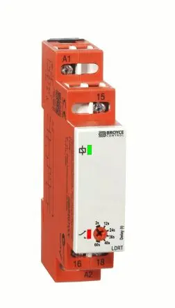 Produktfoto 1 von Broyce Control Zeitrelais, DIN-Hutschiene 115 V ac 115V ac, 2 to 60 s, 1 Kont. 1, 1-poliger Umschalter