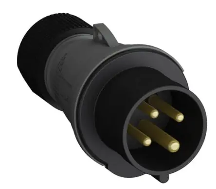 Produktfoto 1 von Amphenol Industrial 2CMA1 Leistungssteckverbinder Schwarz 3P+PE, 500V Gerade IP44 32A