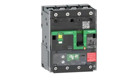 Produktfoto 1 von Schneider Electric ComPact New Generation Compact NSXm, Schutzschalter 4-polig, 100A Feststehend / Abschaltvermögen 25