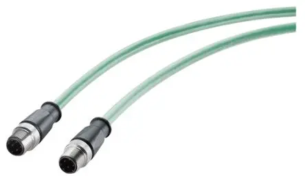 Produktfoto 1 von Siemens IE Cat5e Ethernet-Kabel, 1 m, Grün Abgeschirmt, Aussen ø 6.5 mm Außen-ø , Polyvinylchlorid