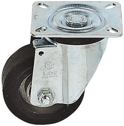 Produktfoto 1 von LAG Drehbar Rolle, Rad ø 200 mm, 450 kg, Ges H. 249 mm, Rad B. 50 mm