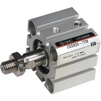 Produktfoto 1 von SMC CQS CDQSB16-10T Pneumatikzylinder 10 mm Einfachwirkend, Bohrung Ø 16 mm, bis 1 Mpa