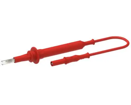 Produktfoto 1 von Electro PJP Federbelastet 4 mm Prüfspitze Rot, Berylliumkupferlegierung, Messing Spitze 4 mm, 1kV 20A