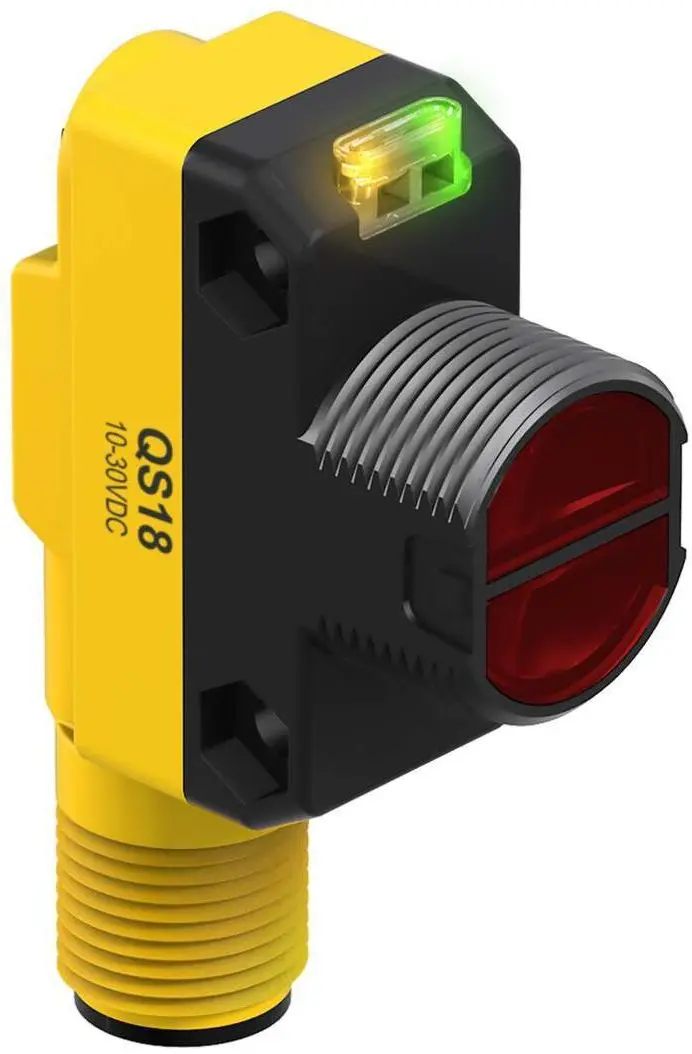 Produktfoto 1 von Banner Rechteckig Optischer Sensor, diffus, Bereich 450 m, NPN Ausgang, Integral QD, Hell-/dunkelschaltend