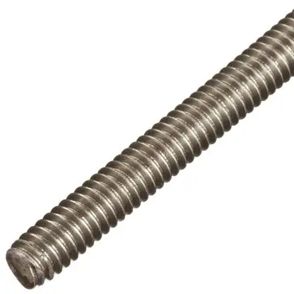Produktfoto 1 von RS PRO M12 Sammelschiene mit Gewinde Edelstahl 1 m Finish glatt