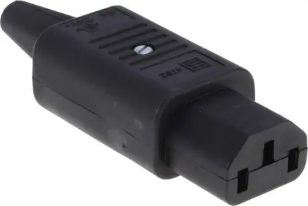 Produktfoto 1 von Schurter 4782 IEC-Steckverbinder C13, 250V, Gerade Stecker, Kabel 10A