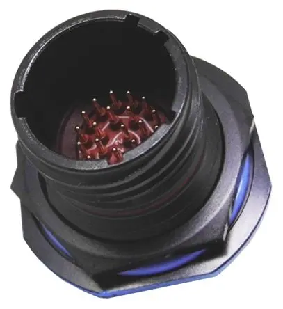 Produktfoto 1 von Amphenol Limited, TV Kupferlegierung MIL-Spec Rundsteckverbinder Gerade, 6-polig, 600 V ac, 850V dc,