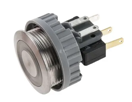 Produktfoto 1 von Schurter MSM 22 Druckschalter Beleuchtet Panel Ø 22 mm, 1-poliger Umschalter / 5A 30 V dc 250 V ac