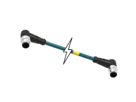 Produktfoto 1 von Molex 130048, 4-polig konfektioniertes Sensorkabel, Mini-Change Stecker 4 / Mini-Change Stecker, Länge 1 m