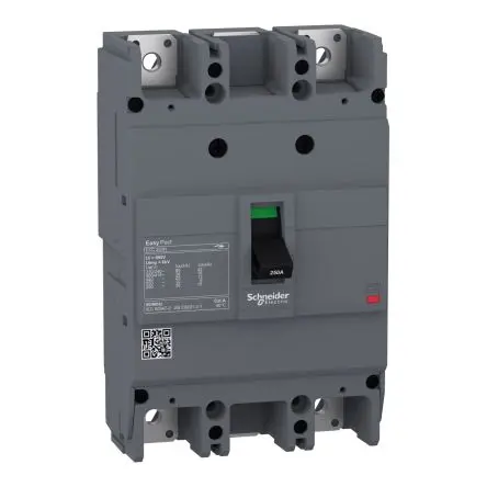 Produktfoto 1 von Schneider Electric EasyPact EZC250H, Kompaktschutzschalter 2-polig, 200A Feststehend / Abschaltvermögen 36 kA 550V ac