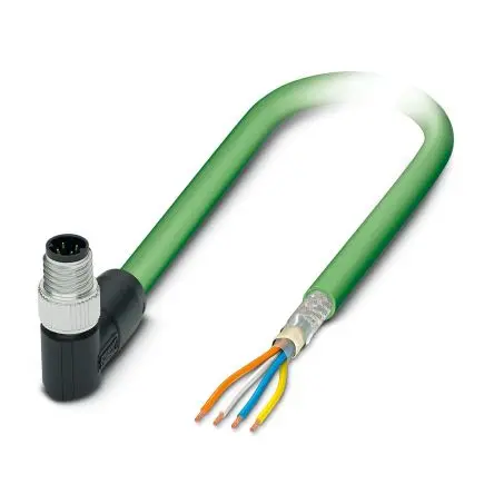 Produktfoto 1 von Phoenix Contact Cat.5 Ethernet-Kabel, 5 m, Grün 4 Abgeschirmt Geschirmt, Aussen ø 6.5 mm Außen-ø , Polyurethan