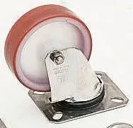 Produktfoto 1 von LAG Drehbar Rolle, Rad ø 125 mm, 150 kg, Ges H. 154 mm, Rad B. 30 mm