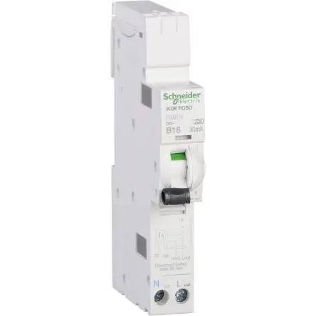 Produktfoto 1 von Schneider Electric IC60N FI/LS-Schalter (RCBO) 16A, 1-polig Typ B, Empfindlichkeit 30 mA