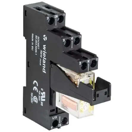Produktfoto 1 von Wieland R1.188 Sicherheitsrelais 24V dc, 2 Sicherheitskontakte EN 60664-1 SIL IEC 61508