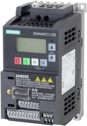 Siemens SINAMICS V20 1-Phasen Frequenzumrichter 0.25 kW 240V 1.7 A 550Hz