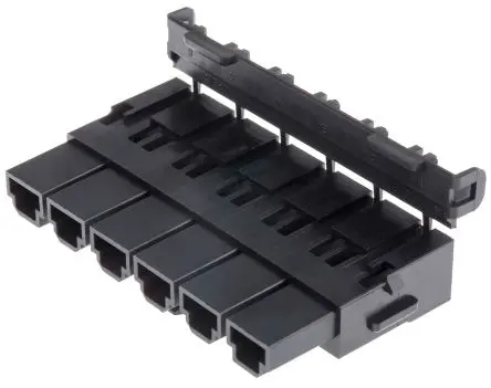 Produktfoto 1 von Molex Mini-Fit Sr Buchse Steckverbindergehäuse 10 mm, 6-polig / 1-reihig Gerade, Kabel für Sr.-Buchse Mini-Fit