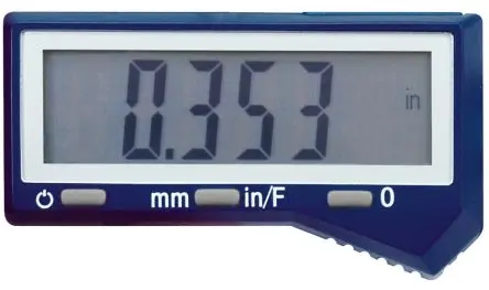 Produktfoto 1 von Moore & Wright 200 mm LCD Gerade Feder Zoll, Metrisch Messschieber / 3 % 0.01 mm
