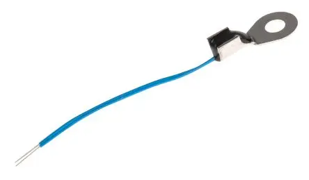 Produktfoto 1 von TDK B57703M Thermistor 30 kΩ, NTC, 50 s 17.5 mm, 4.3 %/°C 8.5 mm, Messung der Oberflächentemperatur, Kühlkörper 6.5 mm,
