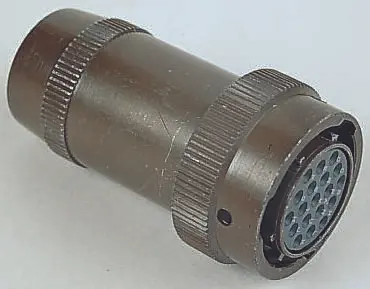 Produktfoto 1 von Souriau Sunbank by Eaton, 851 Kupferlegierung MIL-Spec Rundsteckverbinder Gerade, 19-polig, 500V, Kabel, Gehäuse 14