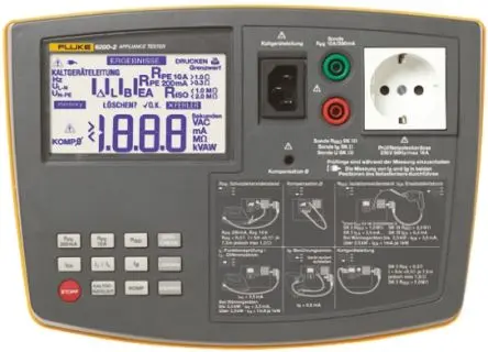 Produktfoto 1 von Fluke 6200, Geräteprüfer, Gerätetester, Prüfung Manuell, Klasse II, Klasse I, DKD/DAkkS-kalibriert