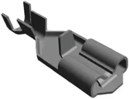 Produktfoto 1 von TE Connectivity Positive Lock .187 Mk II Flachsteckhülse, Schwarz, Unisoliert, 4.75 x 0.51 mm, Buchse, 20 AWG min, 16