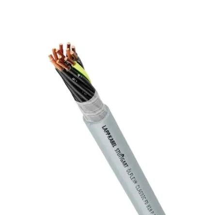 Produktfoto 1 von Lapp ÖLFLEX CLASSIC FD Steuerkabel, 18-adrig 15 AWG Ungeschirmt Grau, 25 m, Polyvinylchlorid