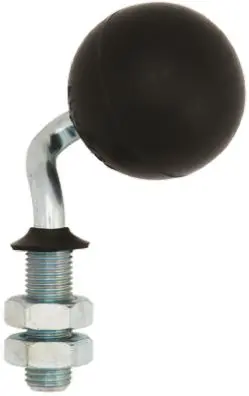 Produktfoto 1 von ALWAYSE Mit Gewindebolzen Kugelrolle Ø 50 mm Gummi, Bolzen-Ø 13.5 mm