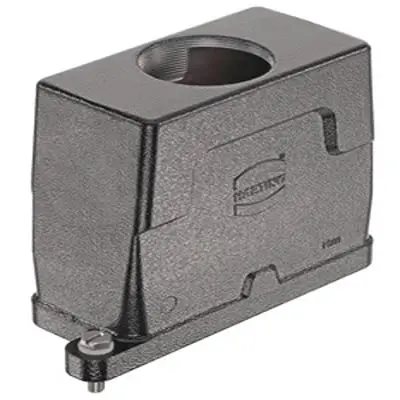 Produktfoto 1 von HARTING Han HPR Enlarged Haube Schraubbefestigung, Kabel 16B Haube für obere Kabeleinführung, IP65, IP68, IP69, IPx9K